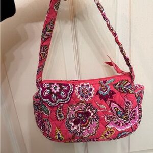 Vera Bradley Pink Quilted Floral Shoulder Bag